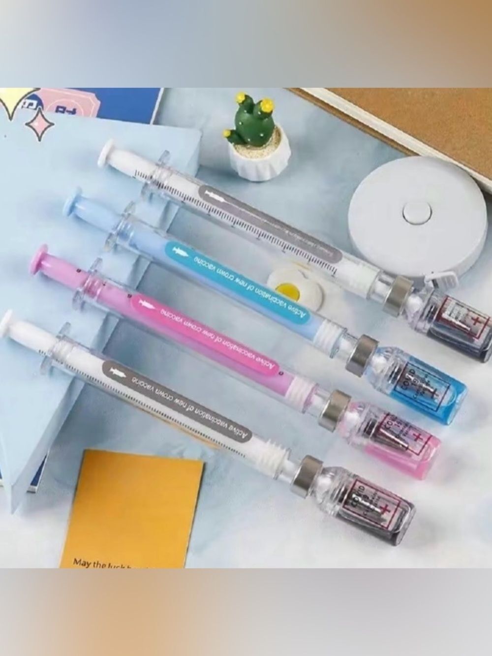 Creative Gel Pens, Portable 0.5mm Multipurpose Writing Pens Blue, Pink, Grey - Picture 7 of 10
